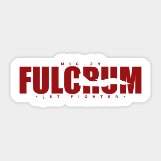 Mig-29 Fulcrum Sticker